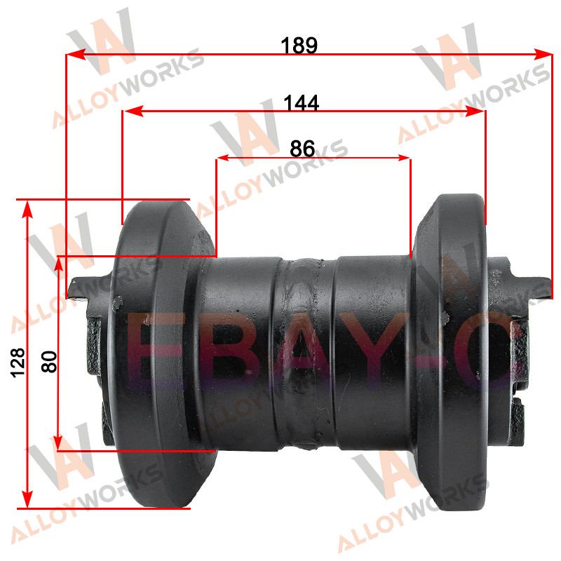 3PCS Bottom Roller Track Roller For KUBOTA U25S Undercarriage Heavy Duty