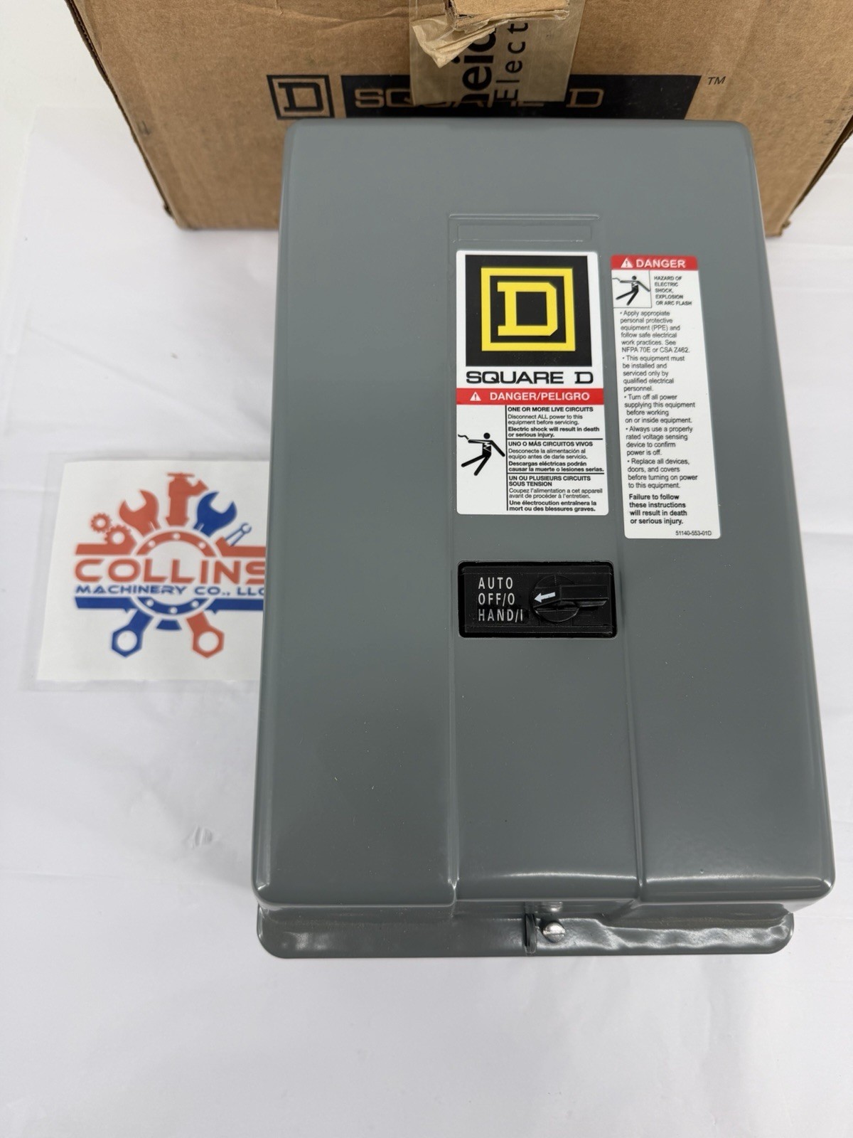 Square D 8903LG40V02C Multi-Pole Lighting Contactor, Electrically Held, 4P, 4NO