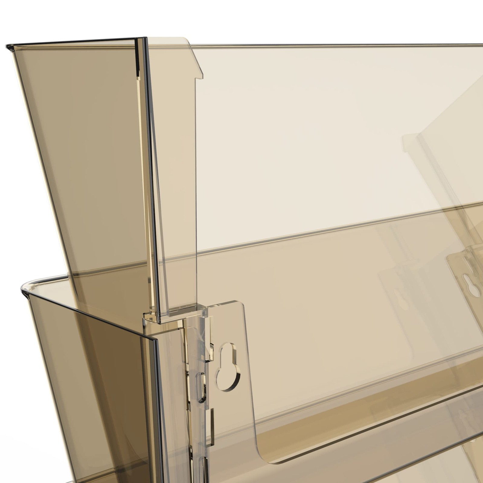 Storex Wall File 13 X 4 X 7 Inches Letter Smoke Case Of 6 70220A06C