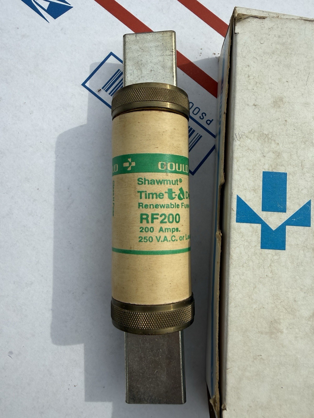 Gould Shawmut RF200 200A 250V AC Renewable Fuse