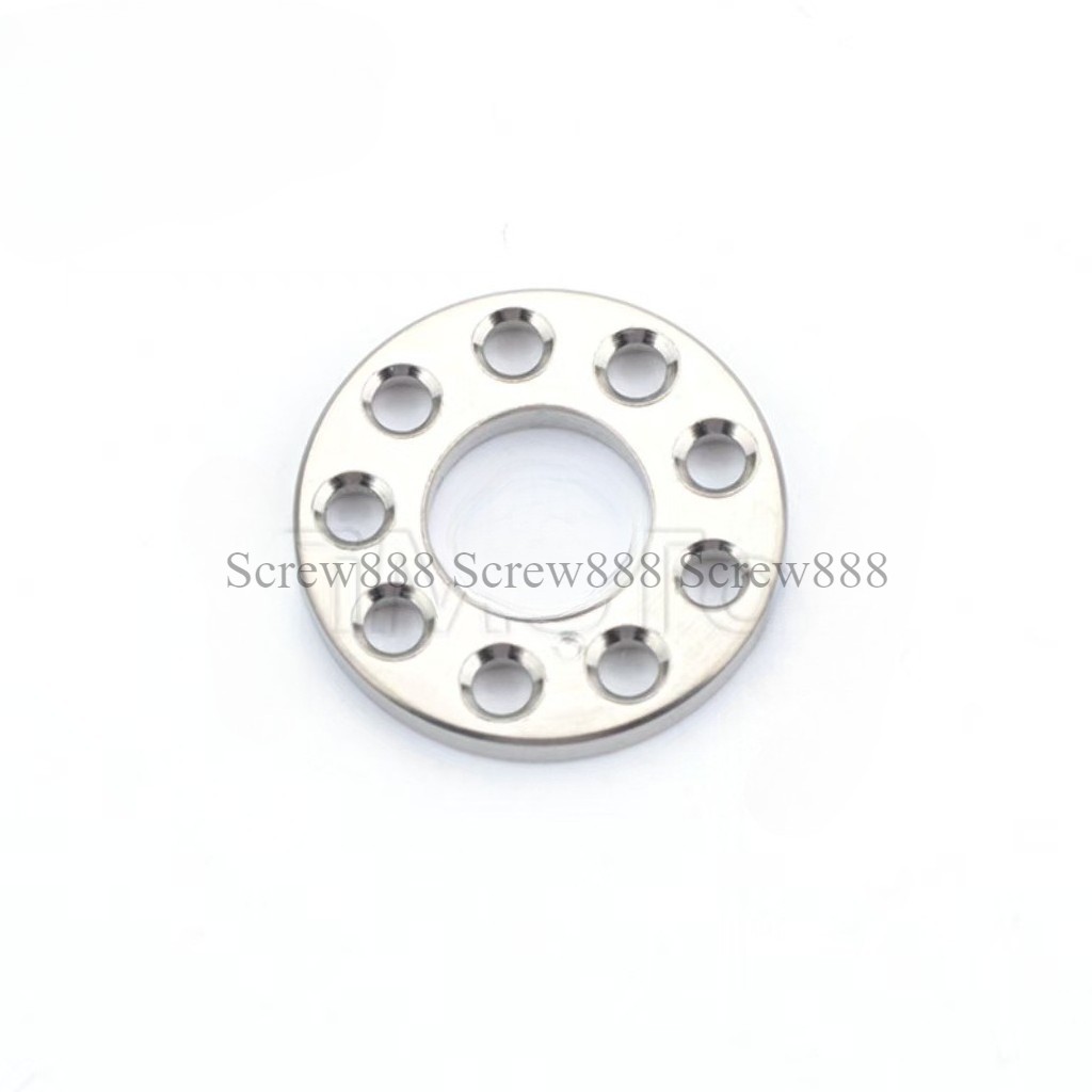 6pcs Titanium Washer M6 M8 M10 Drilled Hole Decoration Spacer Gaskets for Motor