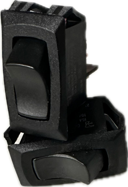 Carling Technologies Black Rocker Switch On-Off 10Amp 250VAC/15A125VAC (2 PACK)