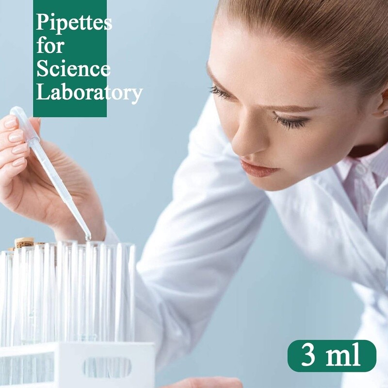 3ml Disposable Plastic Dropper Pipettes Science Lab DIY Art Experiment New