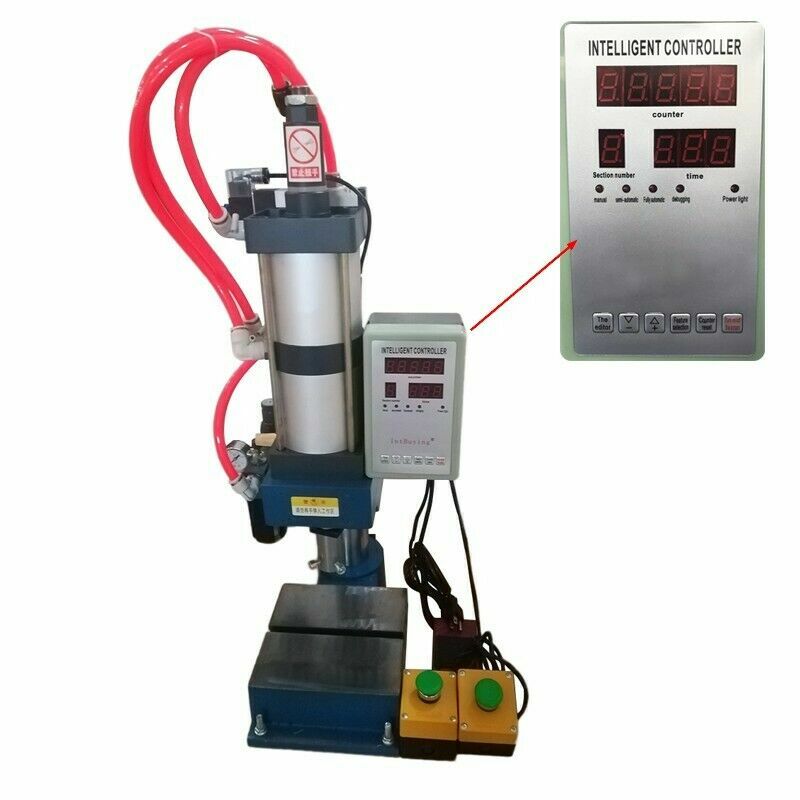 2205lbs/1000kg Pneumatic Punch Press Machine Adjustable Cylinder 110V Controller