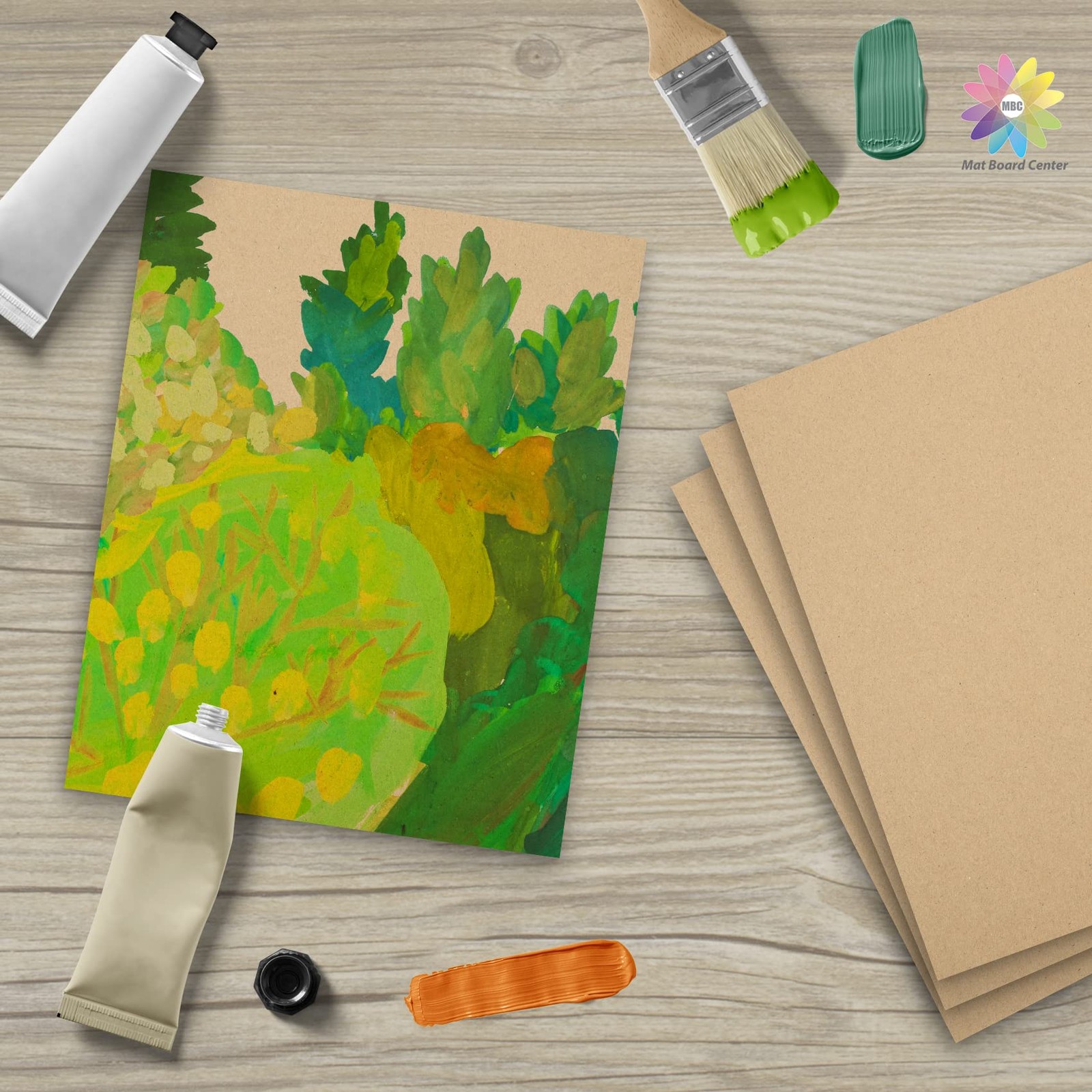 Mat Board Center, 50 Corrugated Cardboard Sheets 8×10 Inches Flat Card Board …