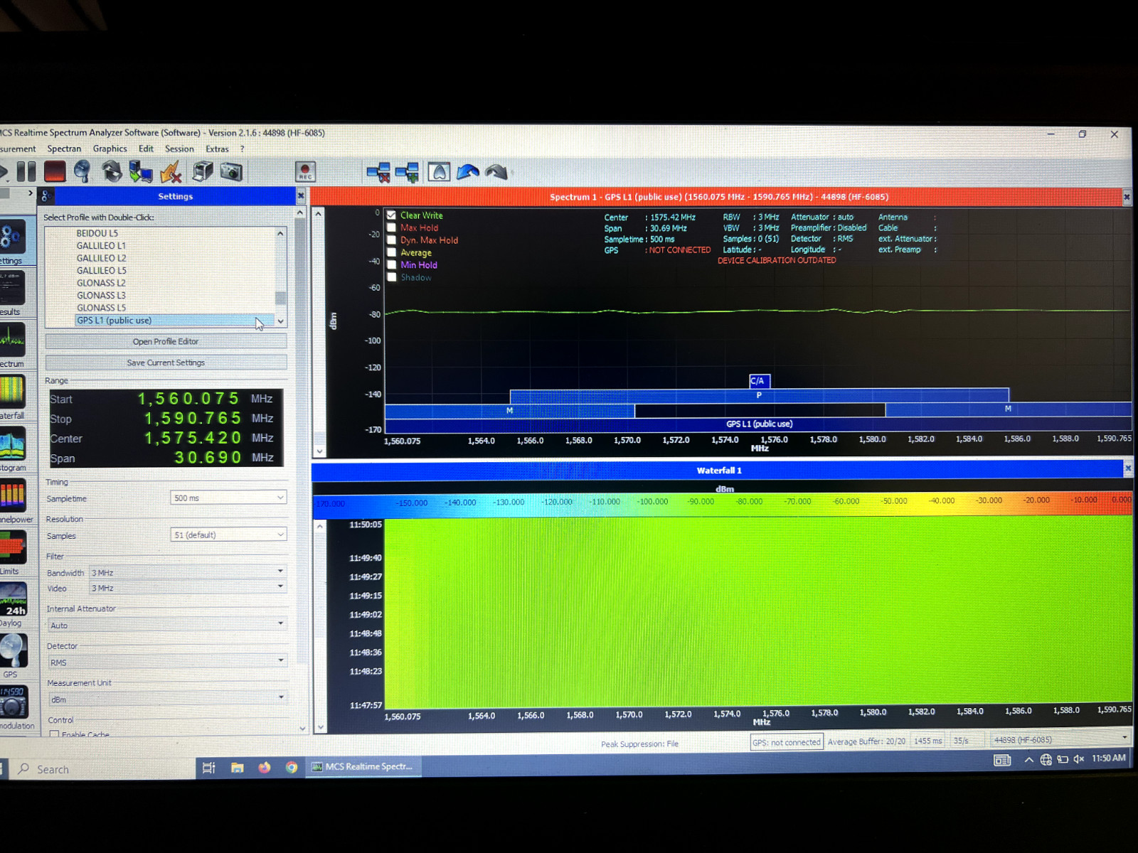 Aaronia SPECTRAN HF-6085 V4 Spectrum Analyzer w/ Option 020 Preamp – Working
