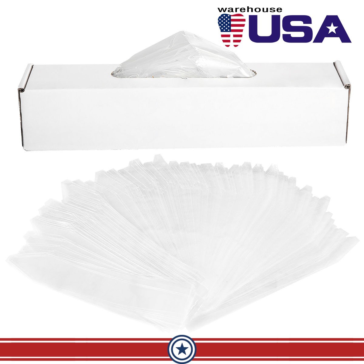 500pc FDA Dental Disposable Low Speed Handpiece Sleeves Sheath Cover 1.5″X8″