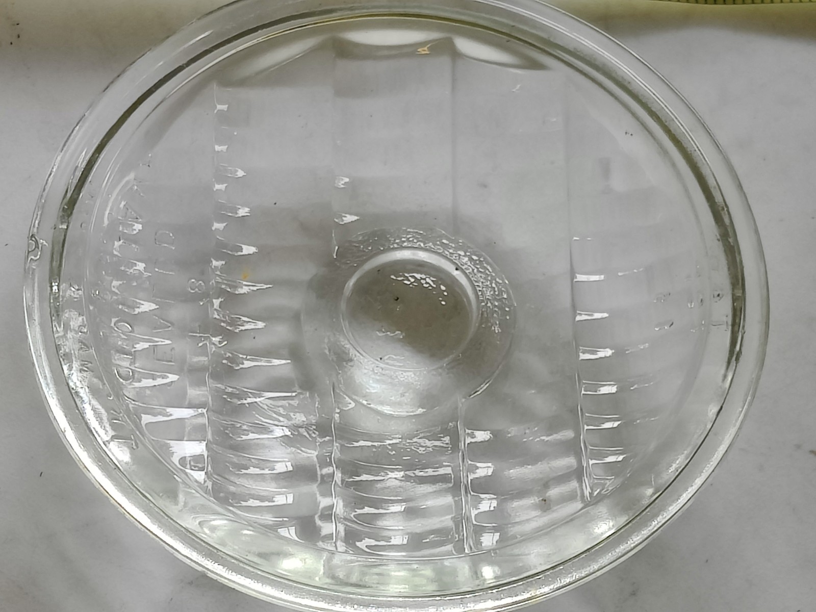 Vintage Used/NOS? Guide Sealed Tractor Lamp Clear Glass Lens 458 Top 16 4-5/8″