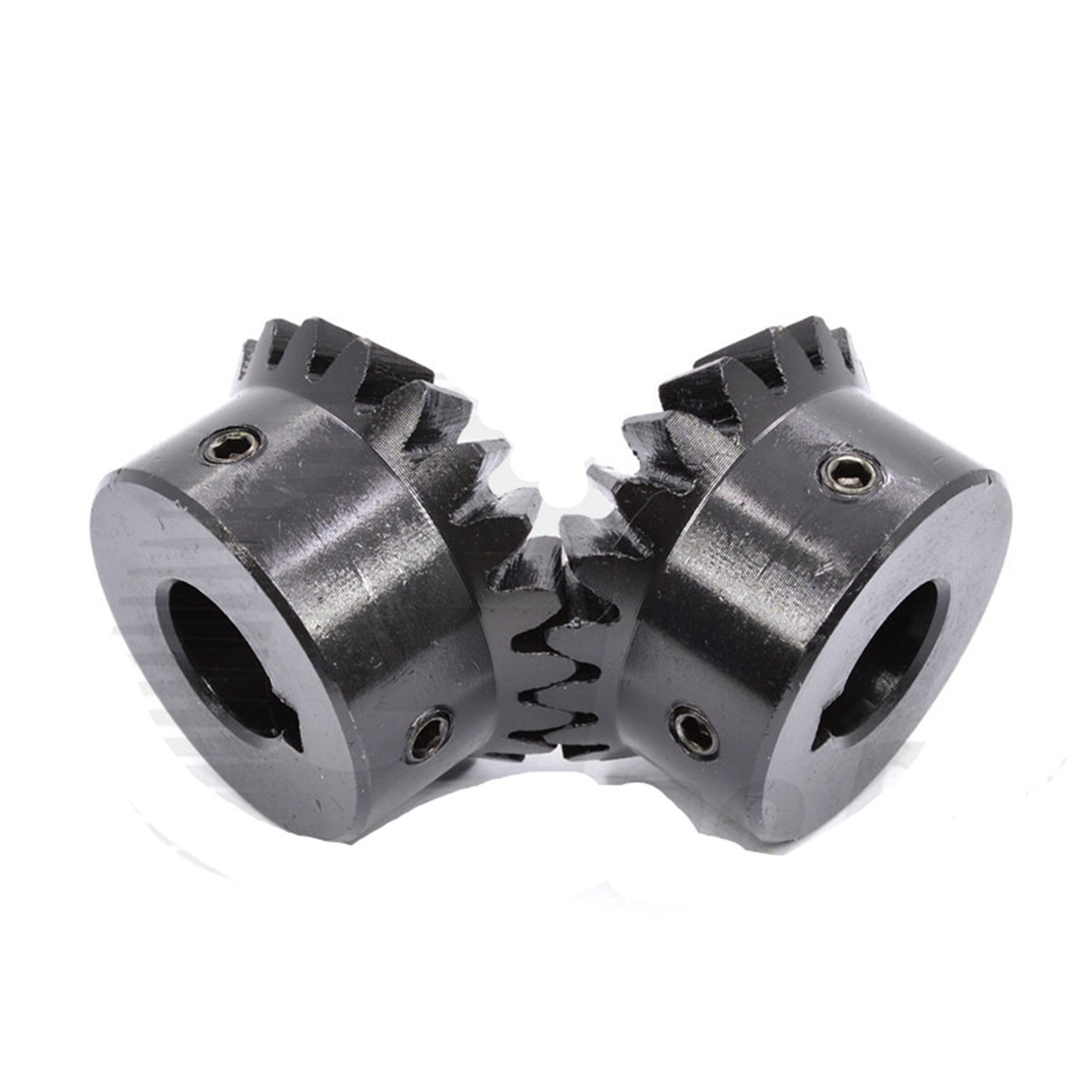 Bevel Gear Set C45 Steel Module 1/1.5/2/2.5/3 90° 1:1 Pairing 15/20/25/30 Tooth