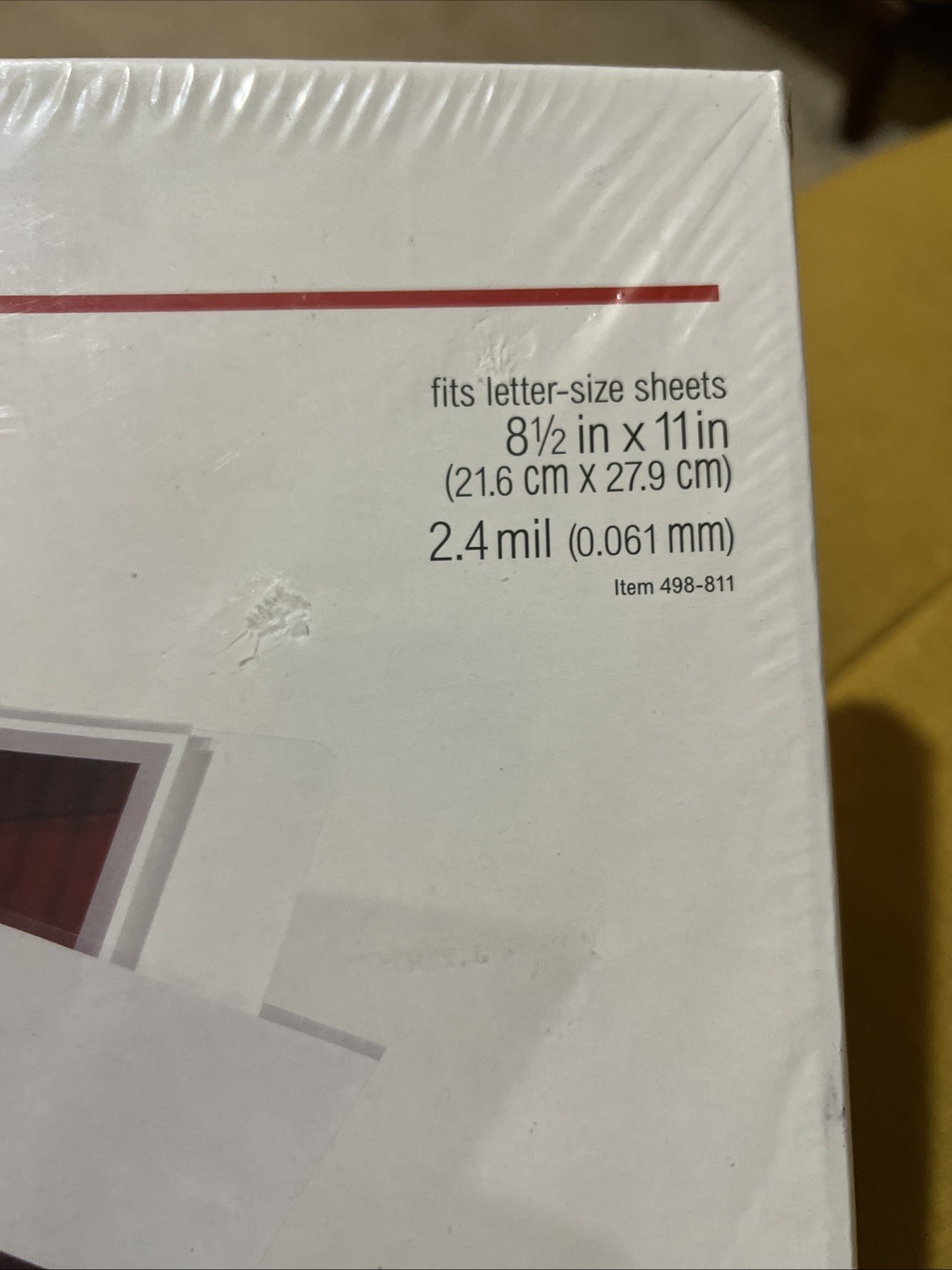Sheet Protectors 100ct Standard Weight 2.4mil Clear 8.5″x11 & 3 Ring Off.Dep. 🎁