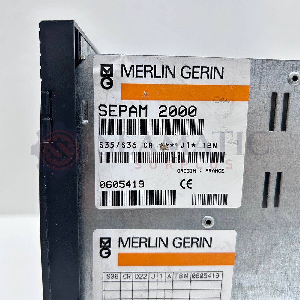 New Merlin Gerin SEPAM 2000 S35/S36 CR Protection Relay, S26#31
