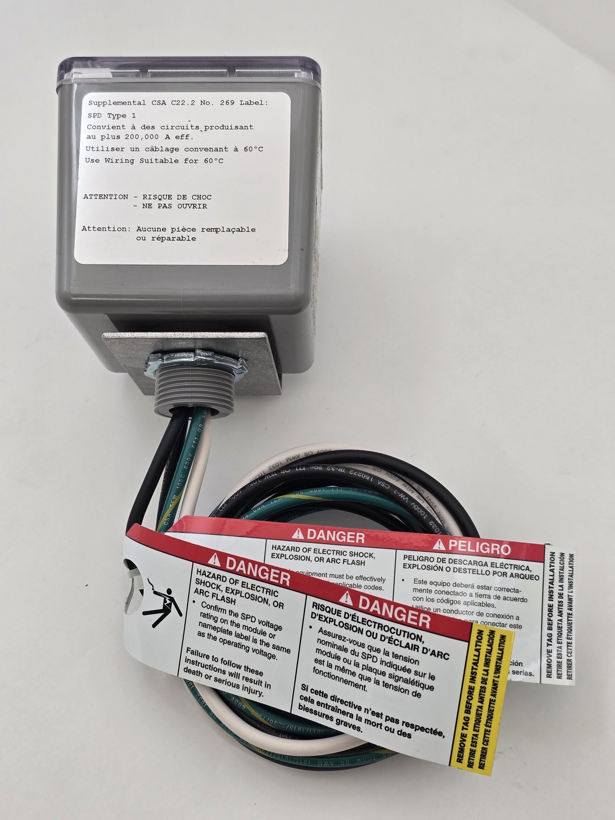 Asco 420277SP05NWSJ10 Compact Surge Suppressor 400 Series 480/277V 140F Air Temp