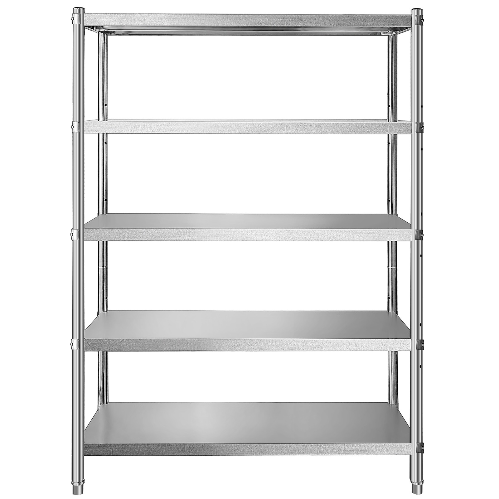 5-Tier Kitchen Shelves Shelf Rack Stainless Steel Shelving Organizer 47.5×18 in