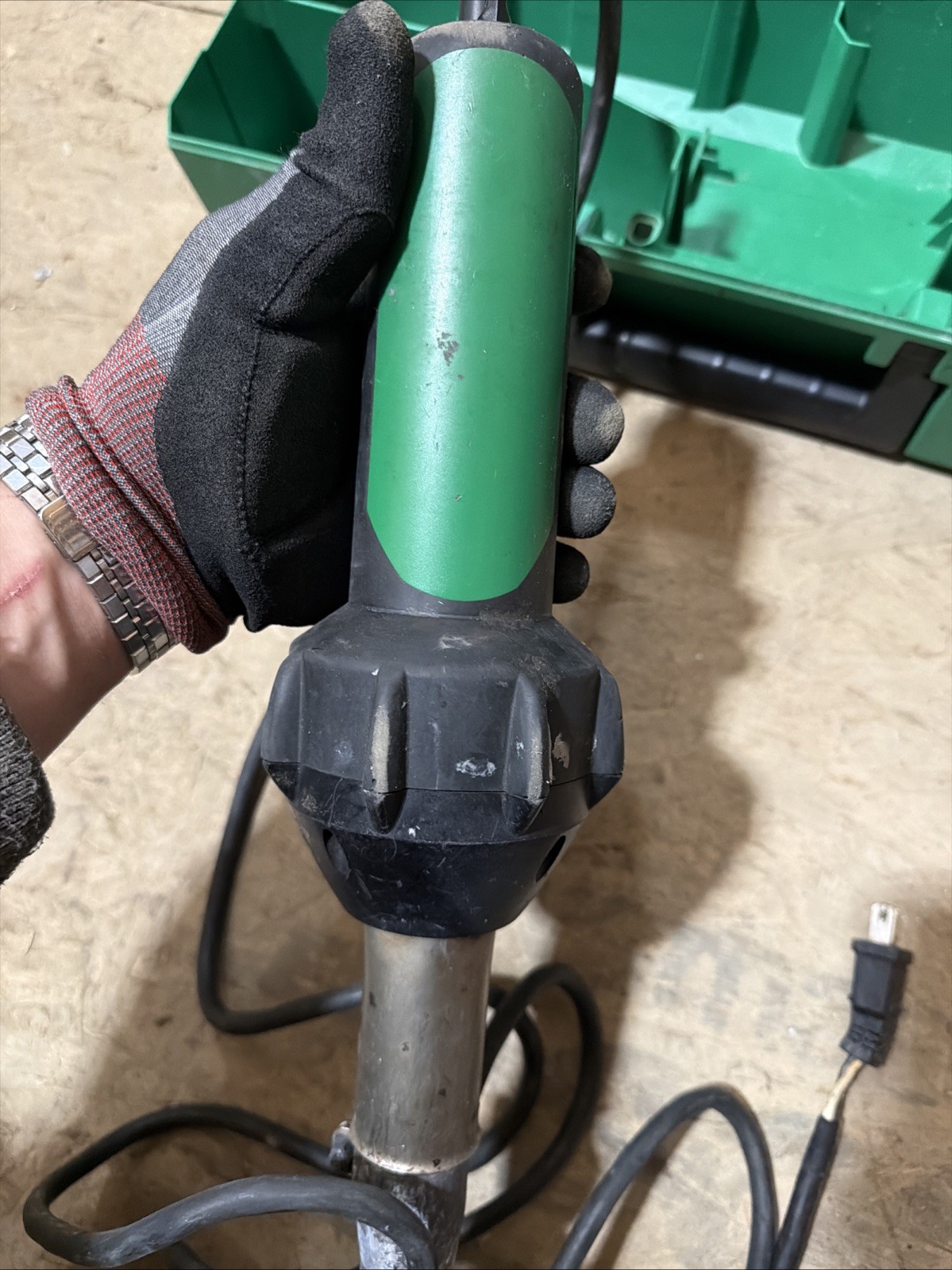 Leister Triac ST 141.228 Plastic Welder with Nozzle & Carrying Case