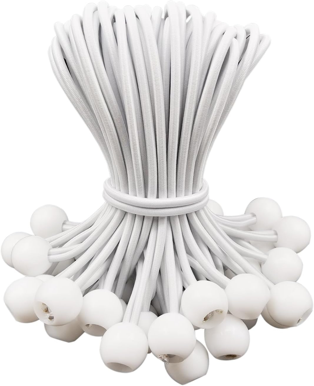 Ball Bungee Cords 6 Inch – 50 Pcs Small Bungee Cords with Balls, Mini Bungee Bal