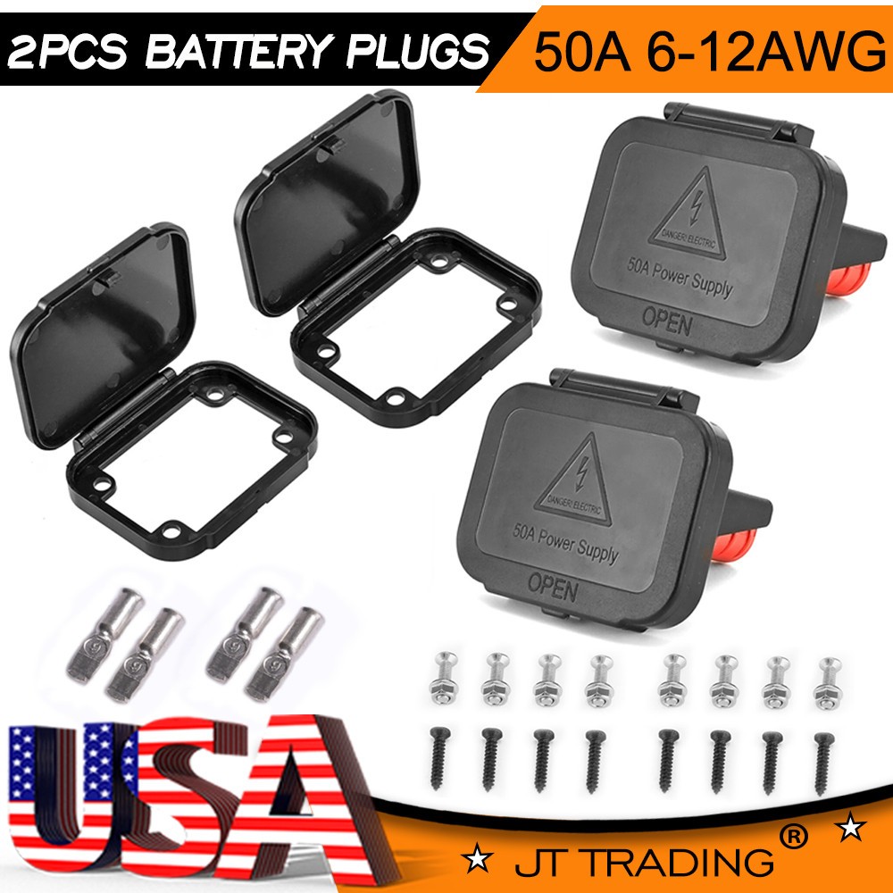 175A/50A Battery Quick Connect Wire Harness Plug Disconnect Winch Connector Kit