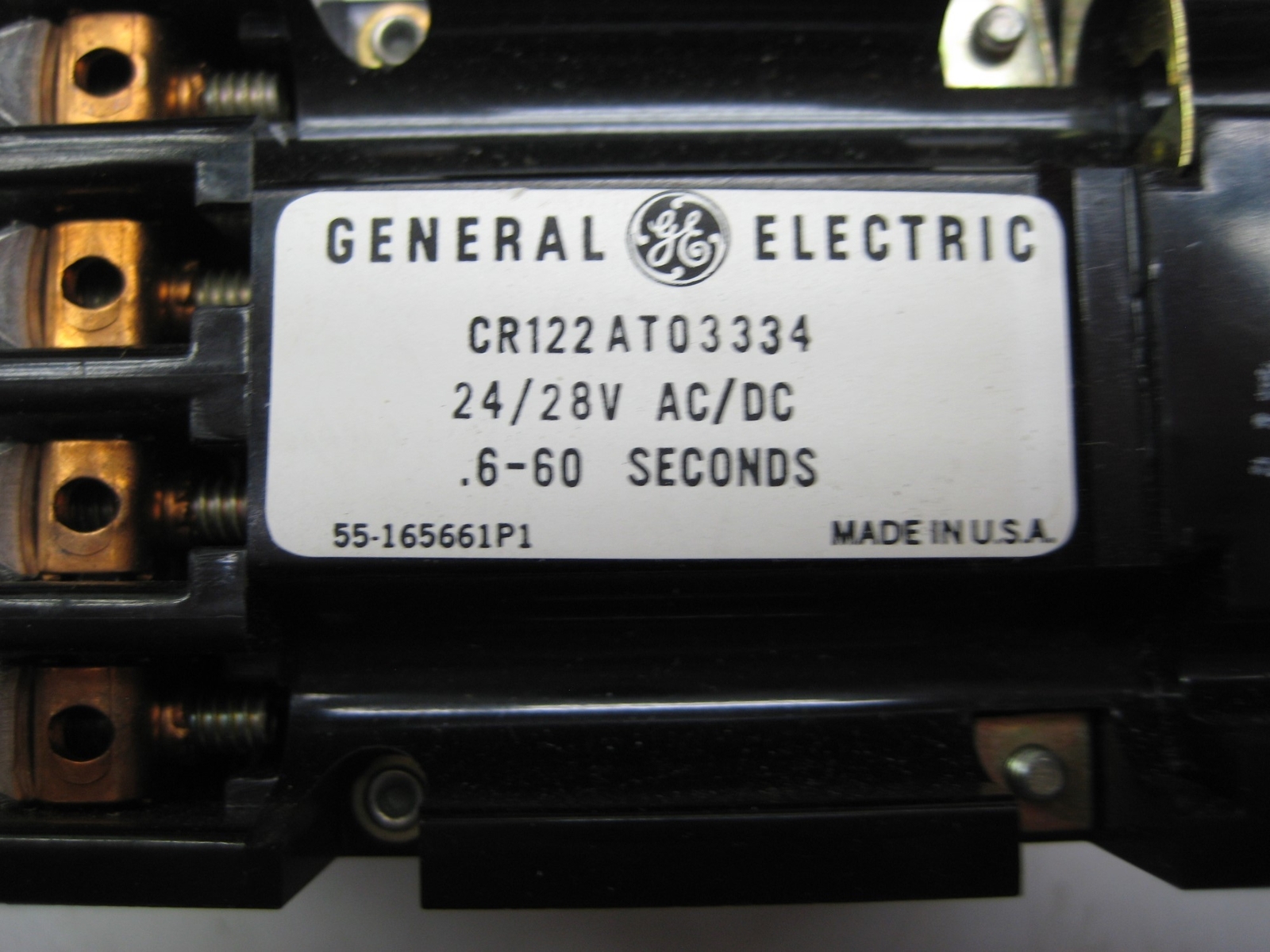 GENERAL ELECTRIC CR122AT03334 RELAY NSNP