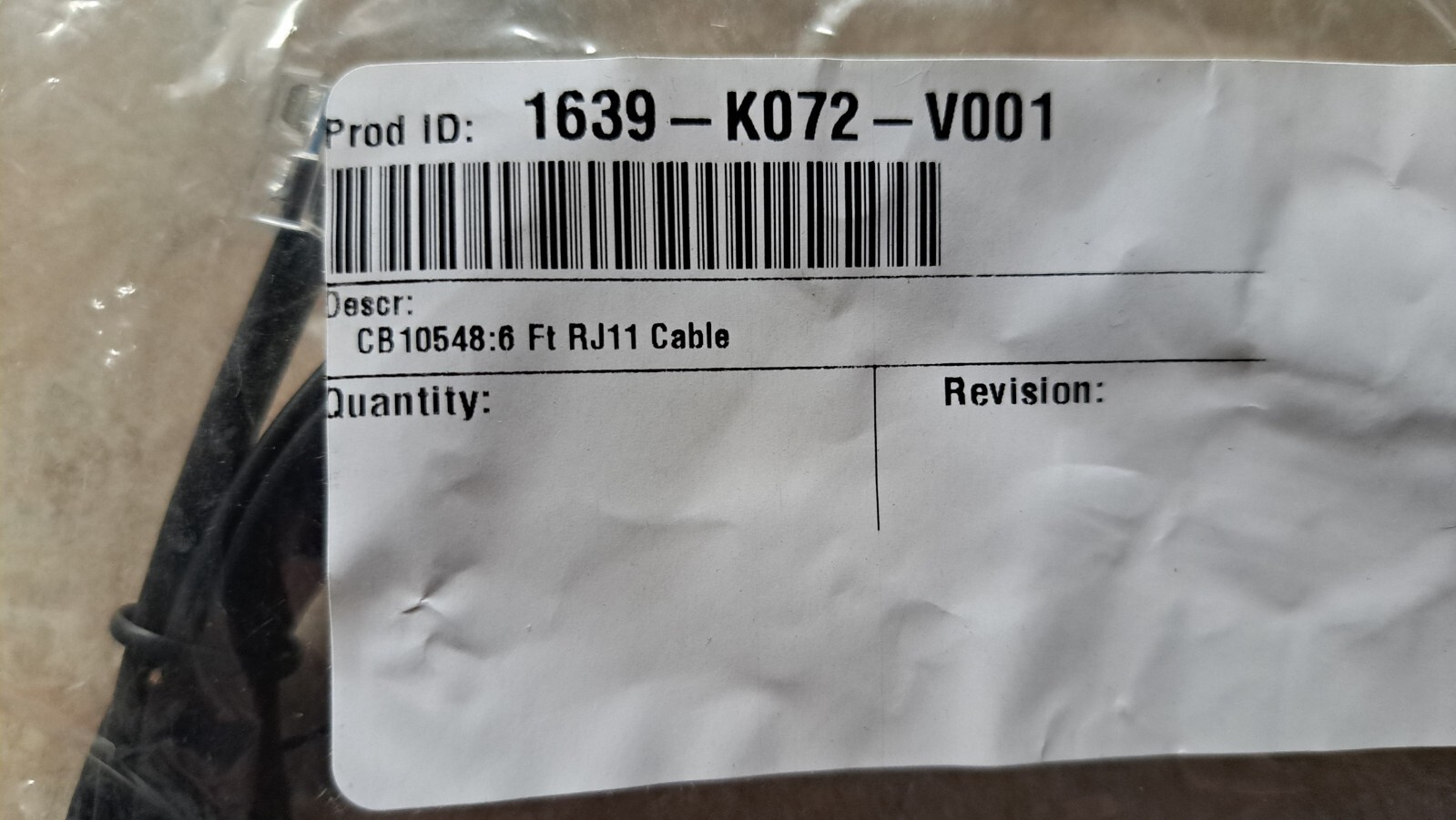 RJ12 Serial COM Cable Fits 1639-K072 1639-K070 for NCR, Aloha & Radiant Systems