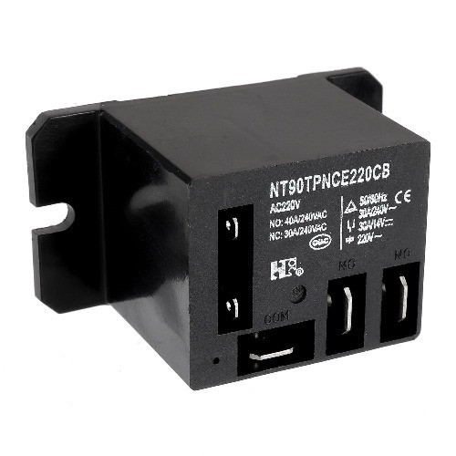 NT90 AC220 10X Power Relay AC 220V Coil 30A 40A SPDT 1NO 1NC Fla Size: AC 220V