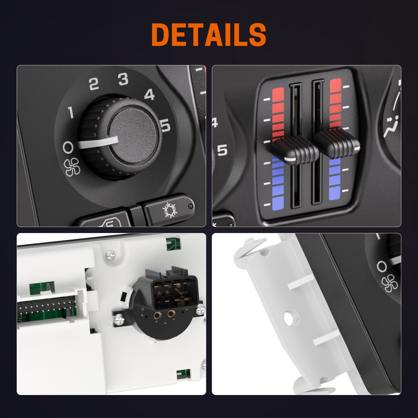 SINTLY AC Heater Climate Control Module For Chevrolet Silverado GMC 599-210XD