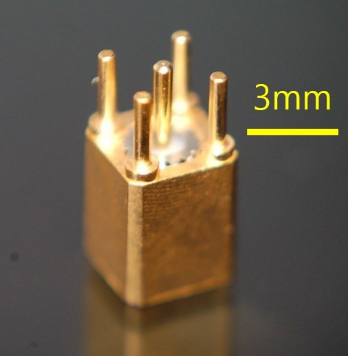 Corning Gilbert 65GHz GPPO Male PCB Mount w/ 4 Leg Thru Hole Full Detent 0.194′