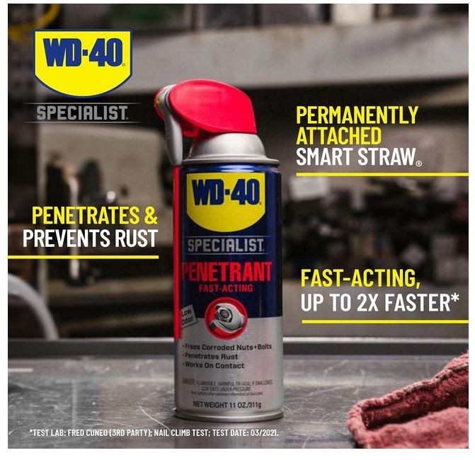 WD-40 Specialist Penetrant with SMART STRAW SPRAYS 2 WAYS, 11 OZ 6-Pack