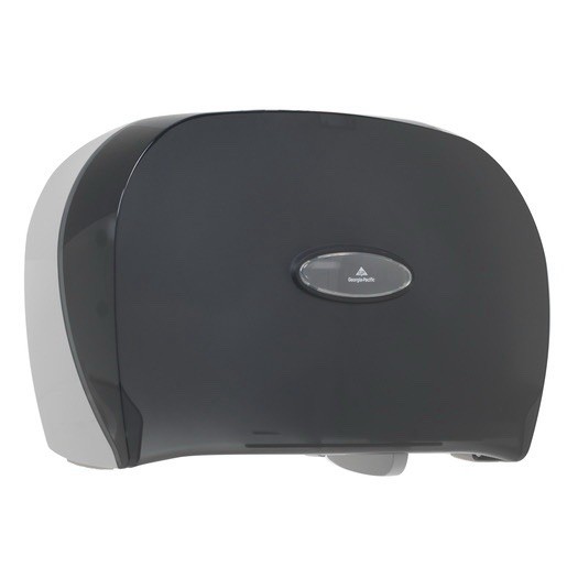 Georgia Pacific 2-Roll 9″ Jumbo Bath Tissue Toilet Paper Dispenser 59209 Gray