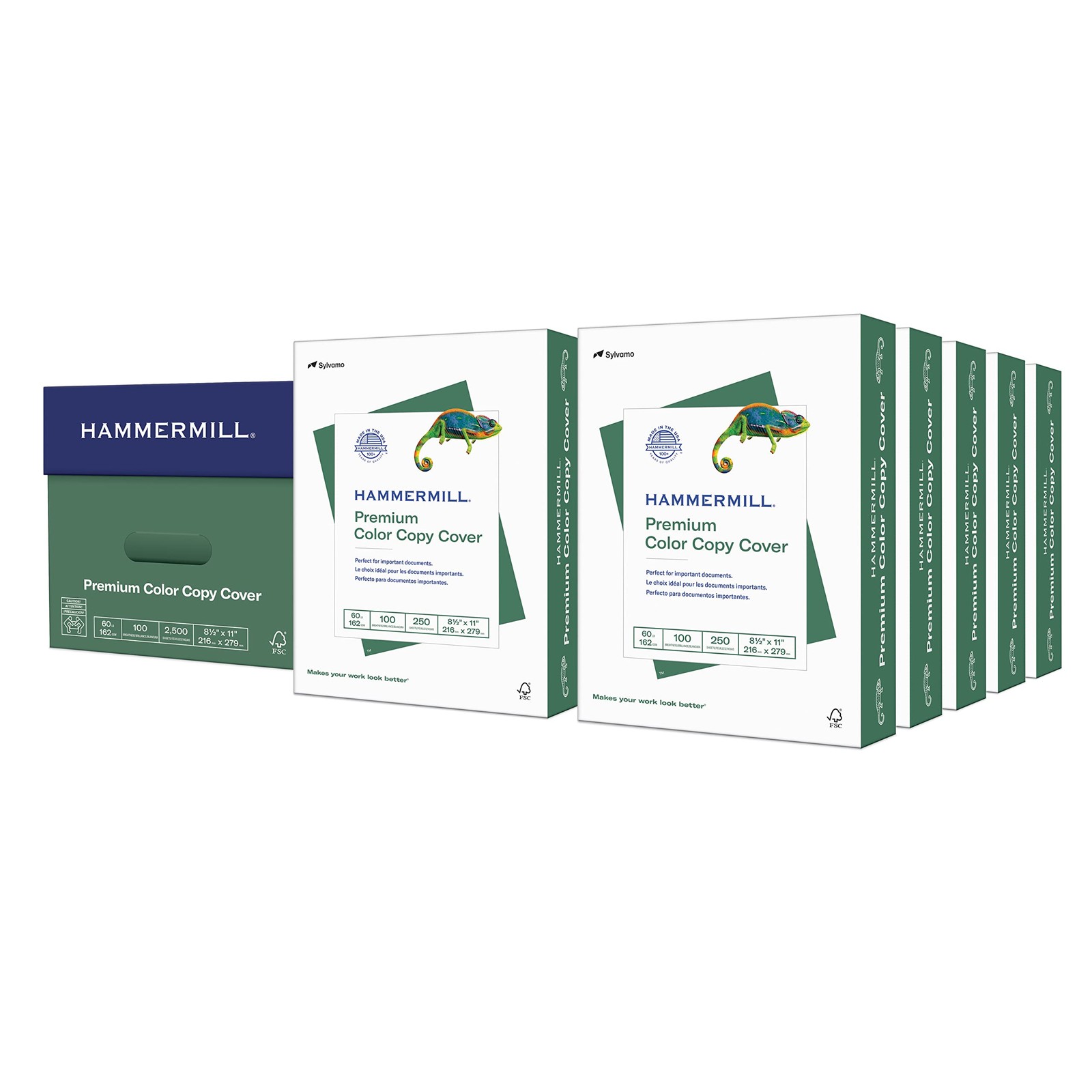 Hammermill Cardstock, Premium Color Copy, 60 lb, 10 Pack | 2500 Sheets, White