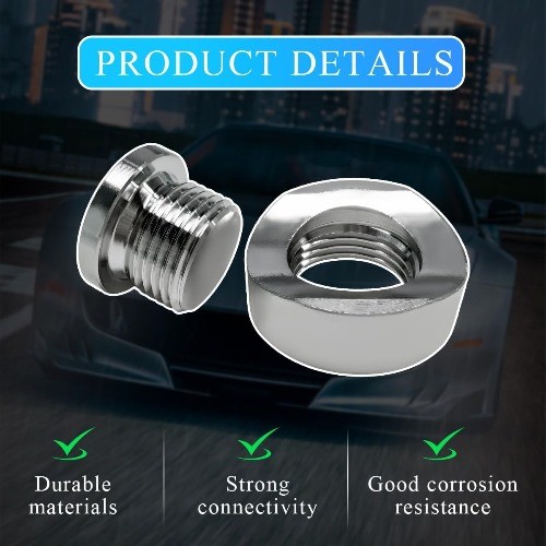 2 PCS M18×1.5 Stepped Mounting Bung and Plug, 304 Stainless Steel Size: 2 PCS