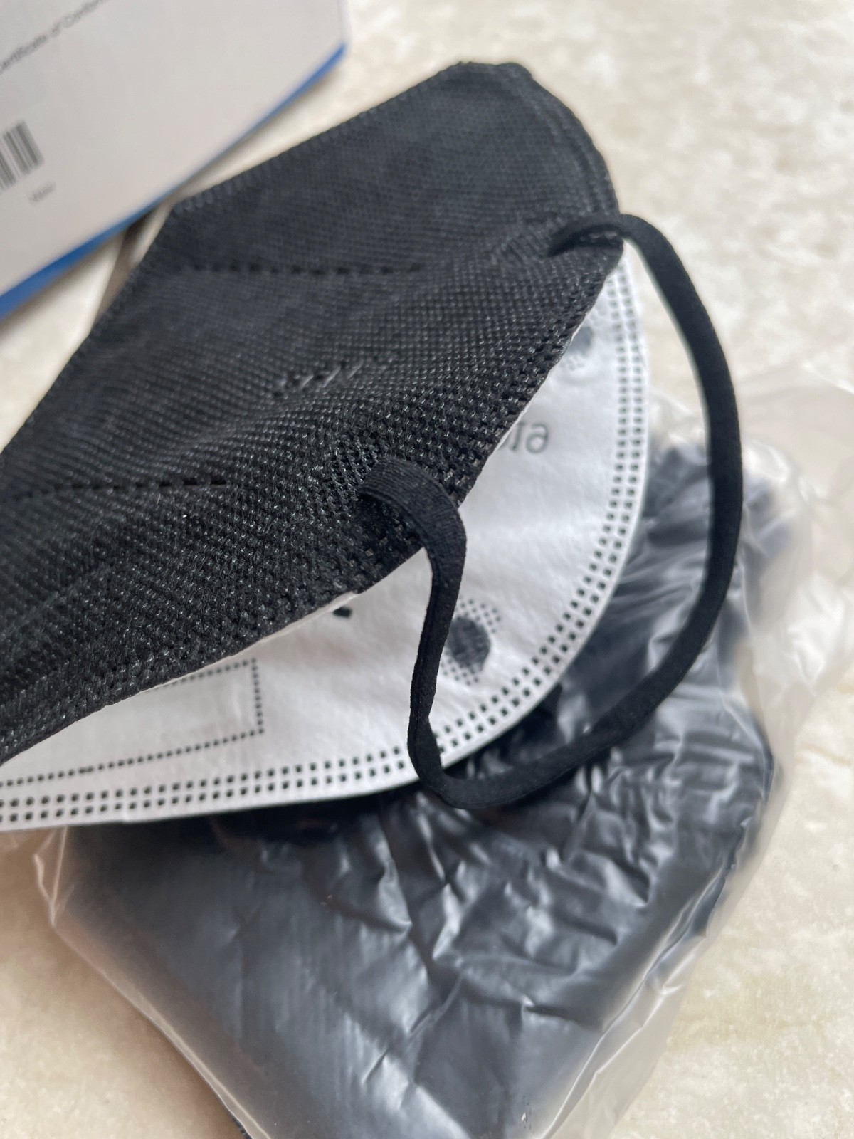 YOTU KN95 PROTECTIVE FACE MASKS 5 LAYERS 60 PCS GB2626-2019 BLACK