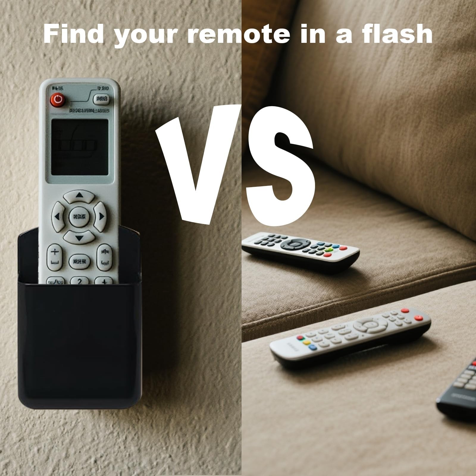 2Pcs Remote Holder Wall Mount, Remote Control Holder for AC TV, Wall Mount Bo…