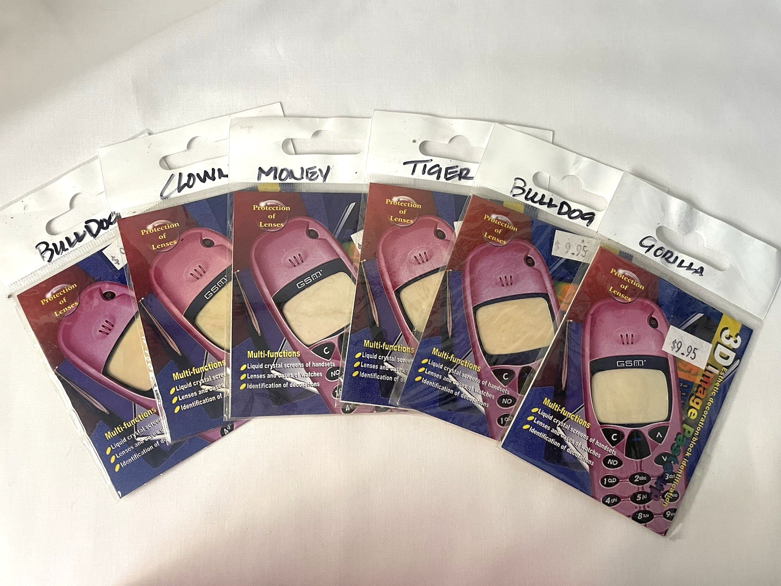 Vintage 3D Image Faceplate Nokia 3310 3330 Custom Retro Cover Cases Lot of 6