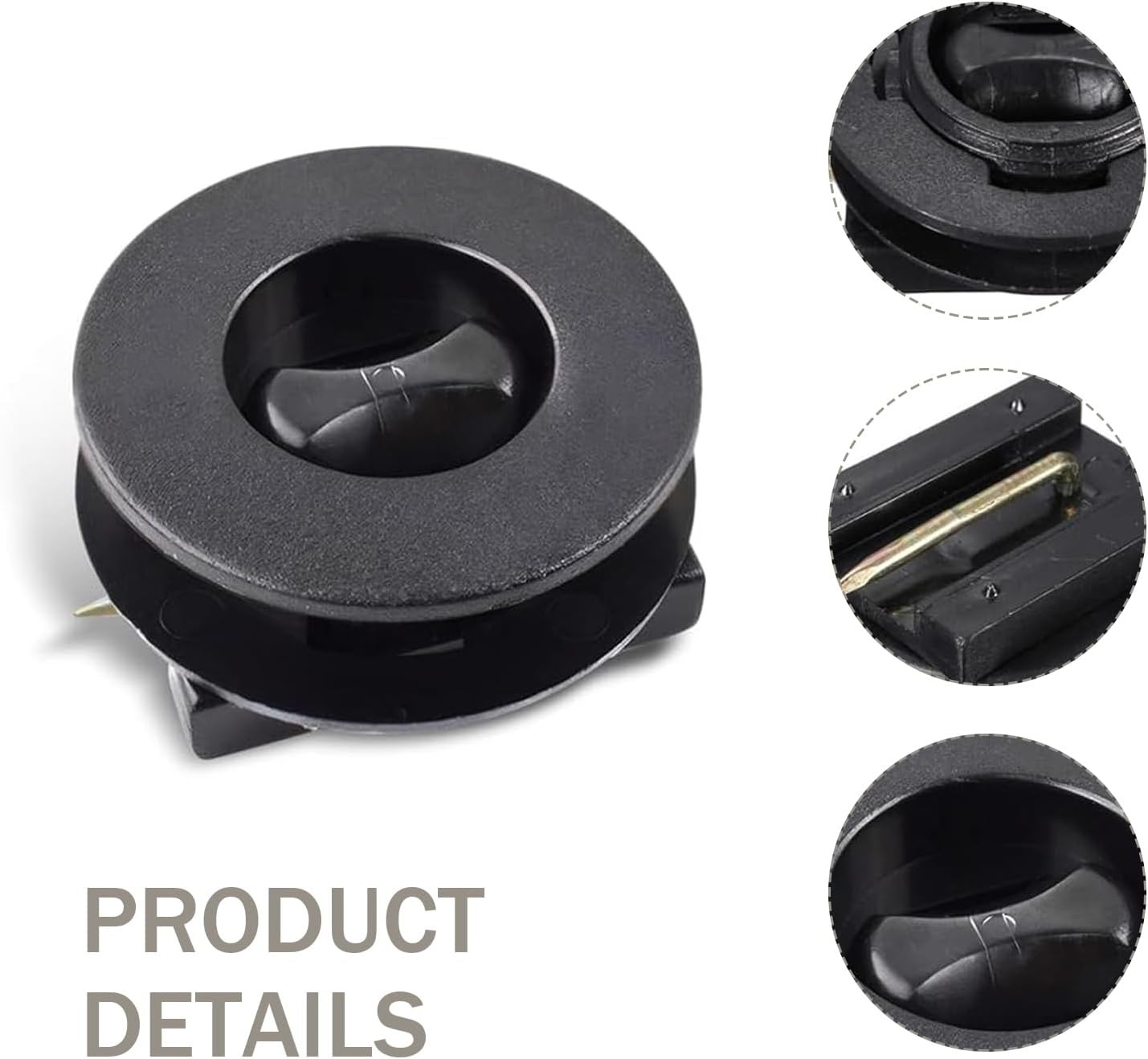4-Pack Car Floor Mat Clips, Double-Layer Twist Lock Fasteners to Prevent Sliding