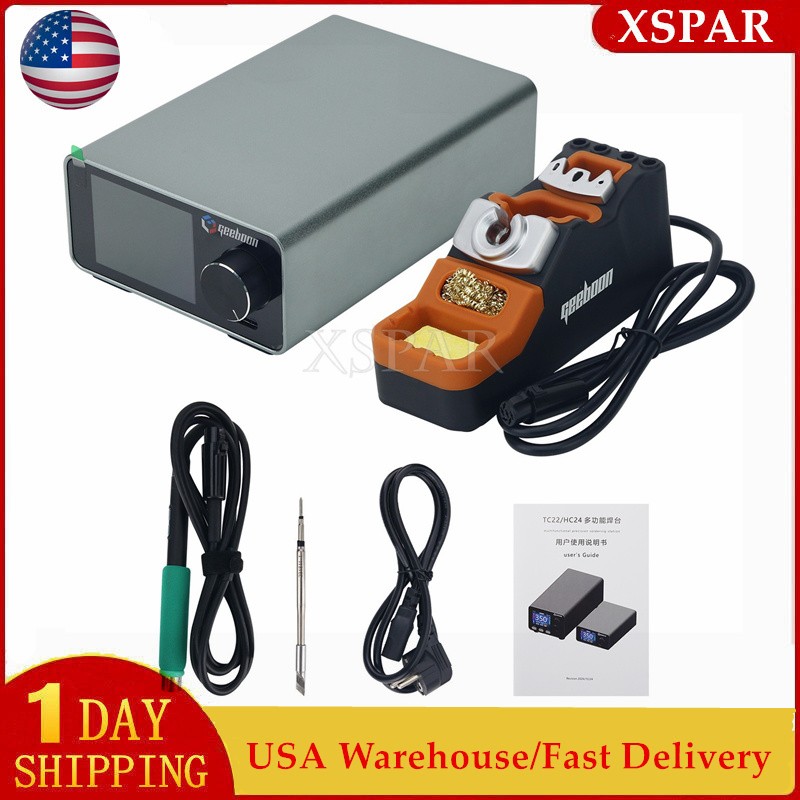 GEEBOON TC22 240W Soldering Station SDC02 Soldering Iron Stand Kit +C245 Tip US#