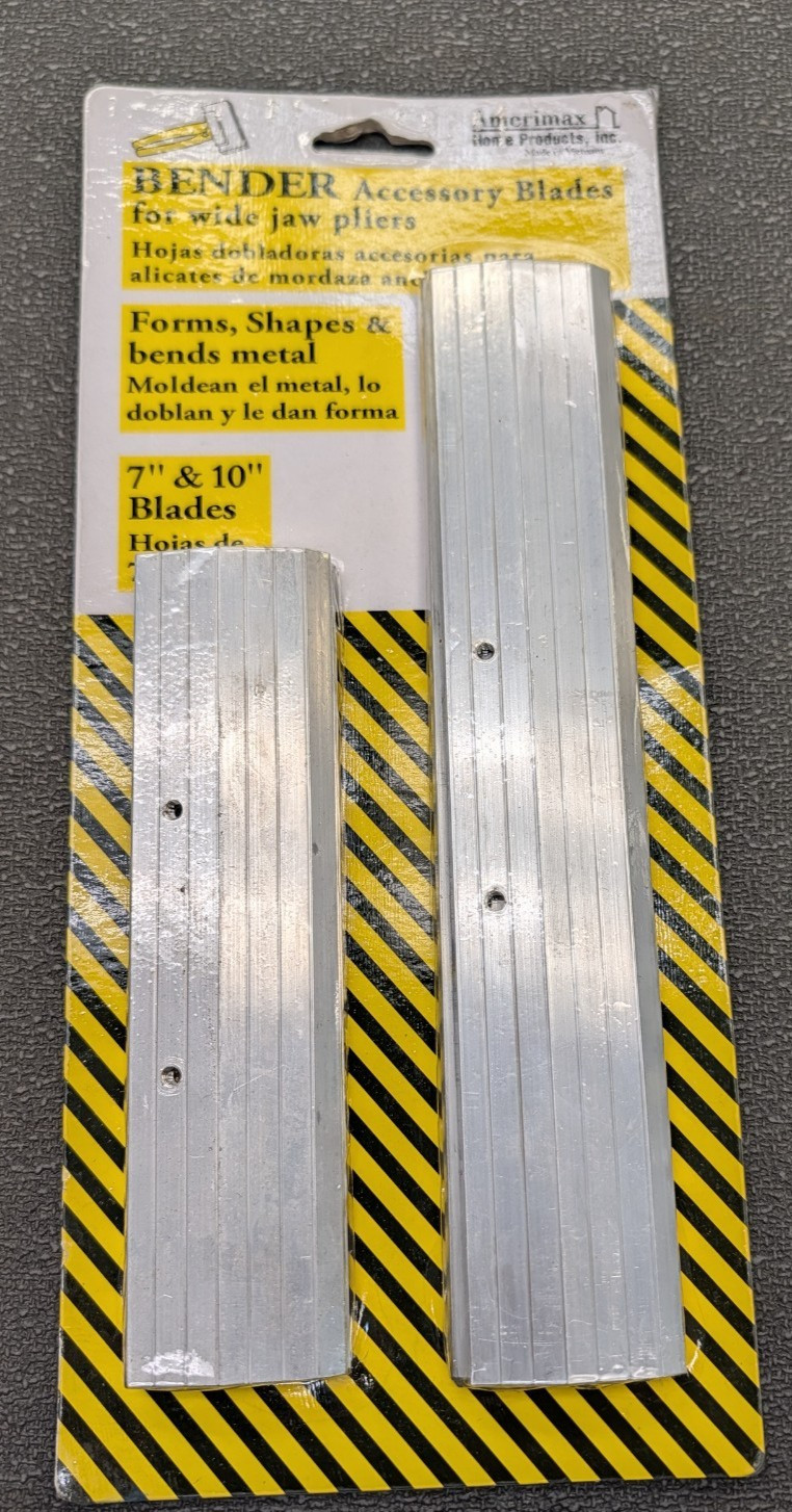 NEW Amerimax Metal Bender Accessory Blades for Wide Jaw Pliers #85-530- F. Ship