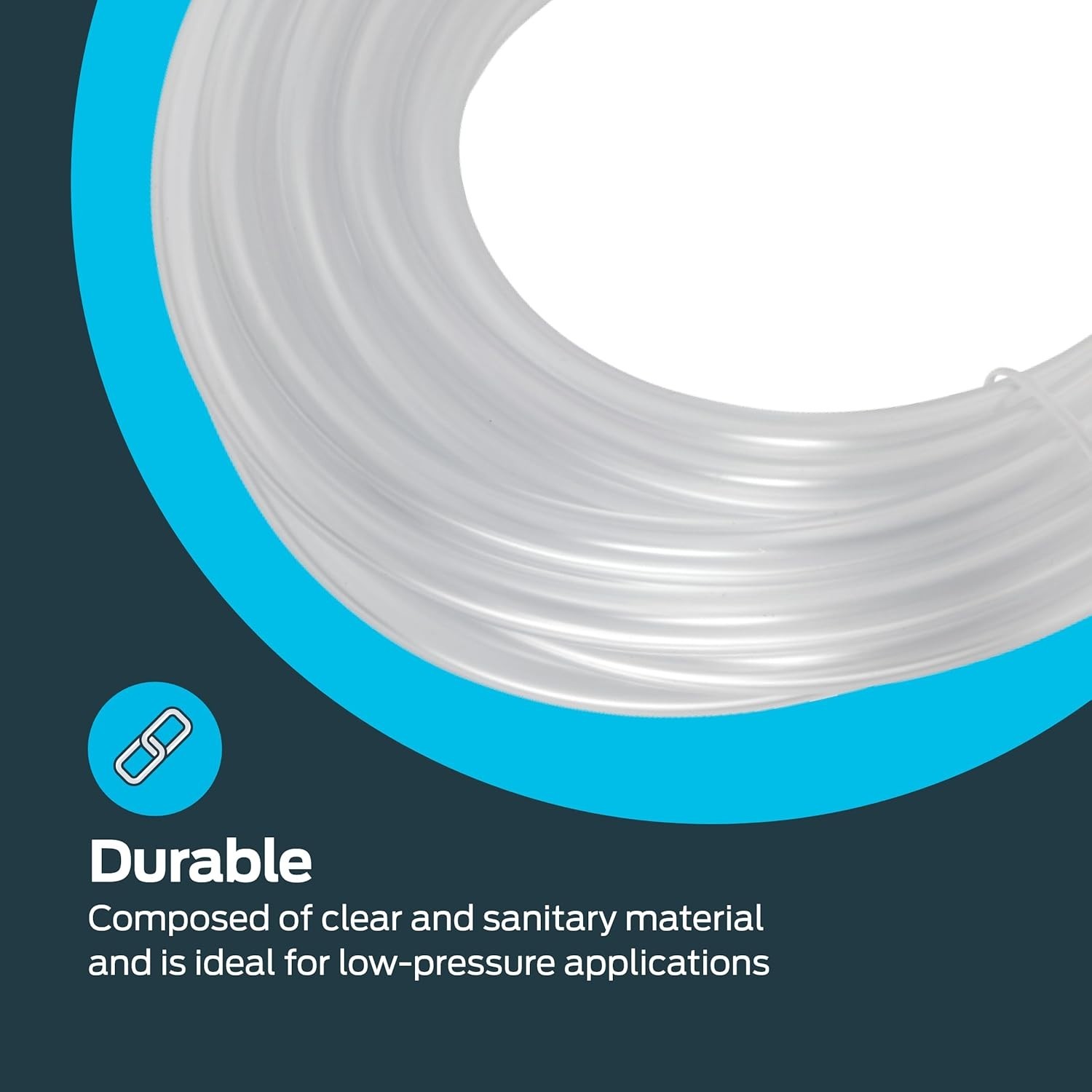 -Compliant 20ft Clear Vinyl Tubing – 3/16″ ID x 5/16″ OD for Multipurpose Use