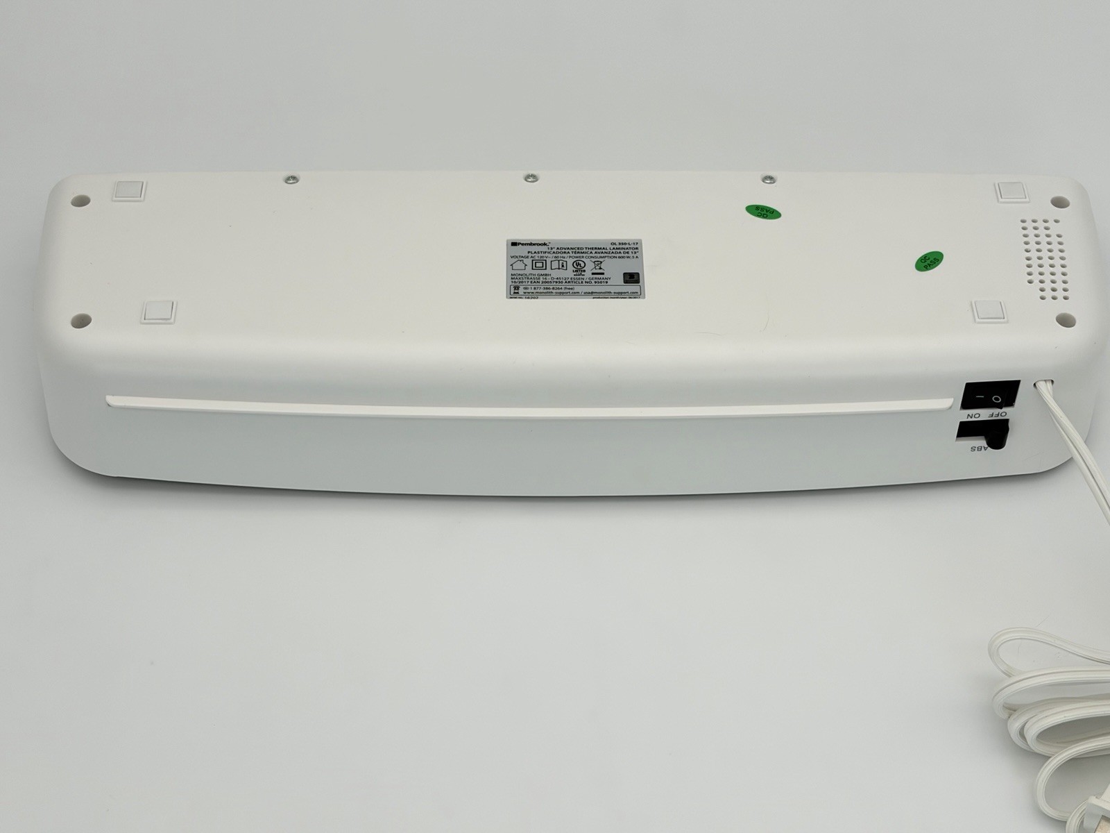 Pembrook 13″ Advanced Thermal Laminator OL 350 Clean and Tested 6 12″ Pouches