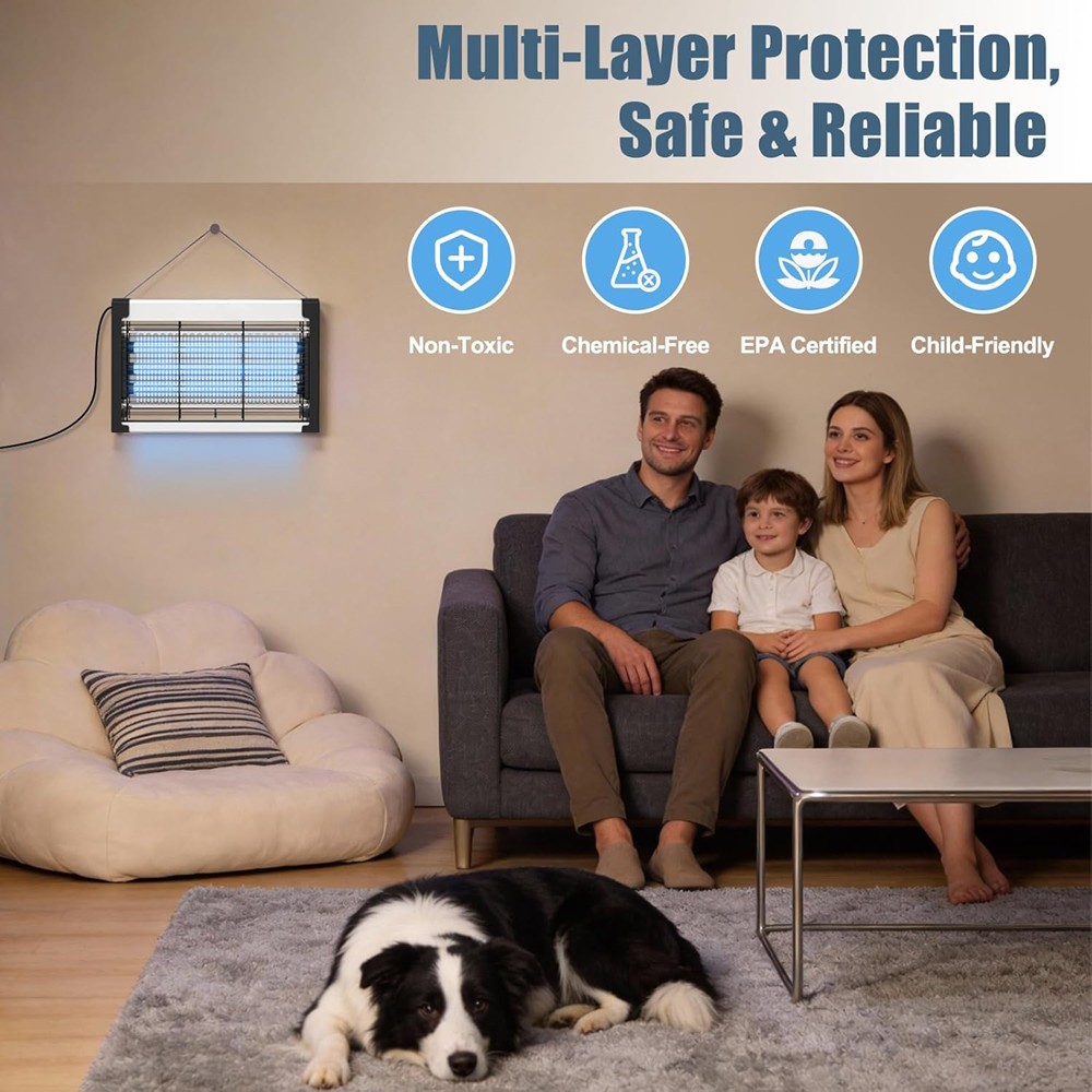 Electronic Mosquito Zapper Insect Killer Bug Zapper Pest Fly Trap Indoor/Outdoor