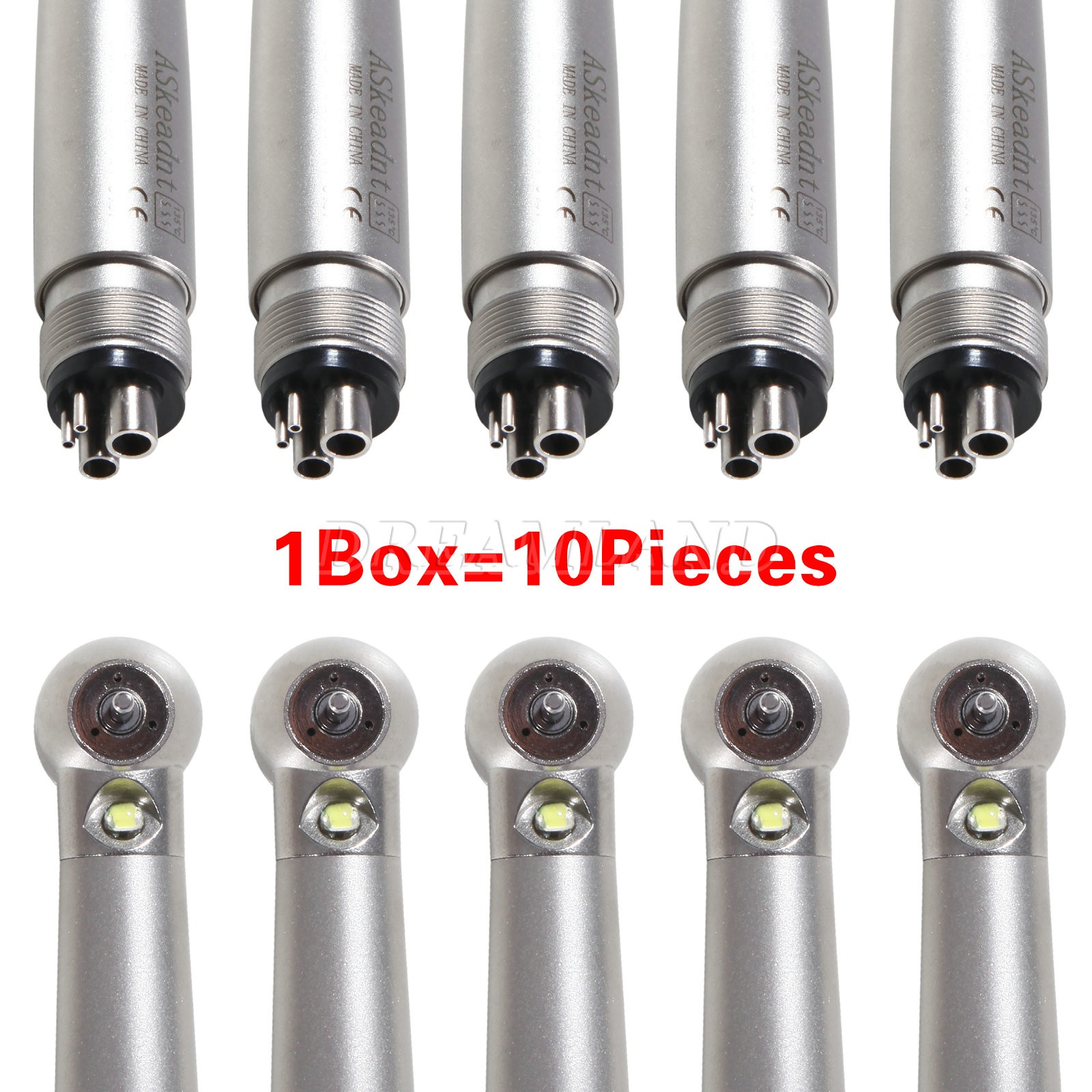 50 Dental Diamond Burs Tooth Drills Ball Round for High speed Handpiece Turbine