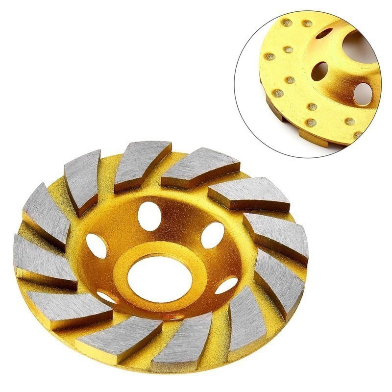 🎁2PCS 4 inch Diamond Segment Grinding Wheel Disc Grinder Cup Concrete Stone Cut