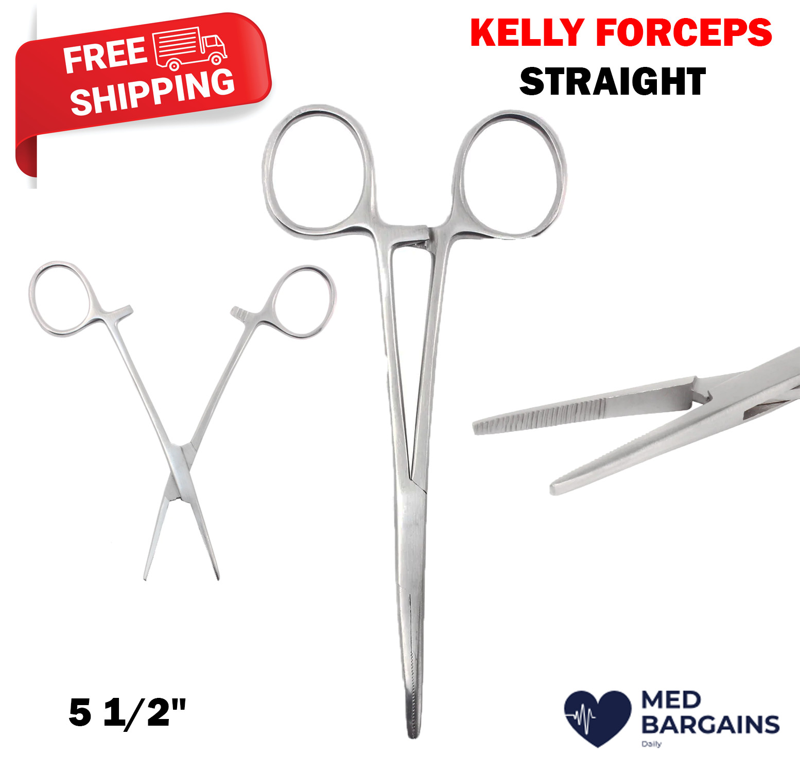 Kelly Forceps Straight – 5 1/2″