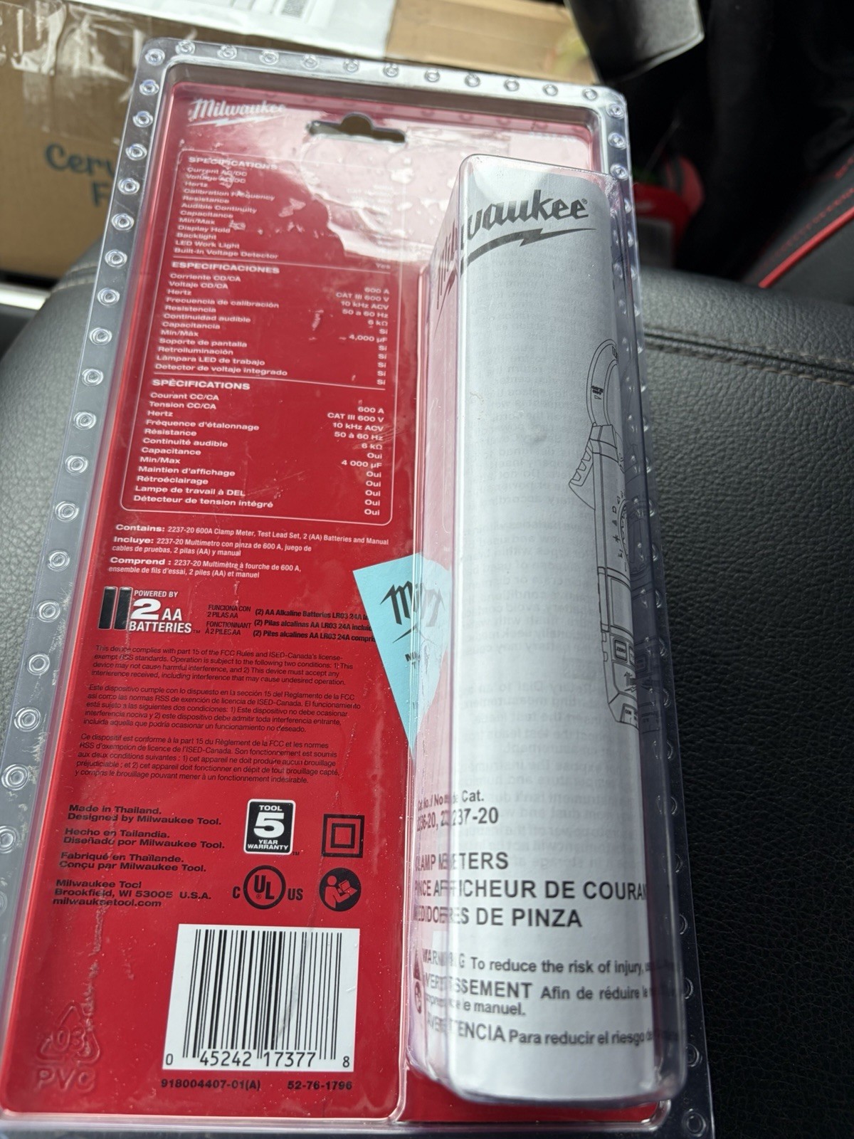 Milwaukee Tools 2237-20 600A AC/DC Digital Clamp Meter. New In package