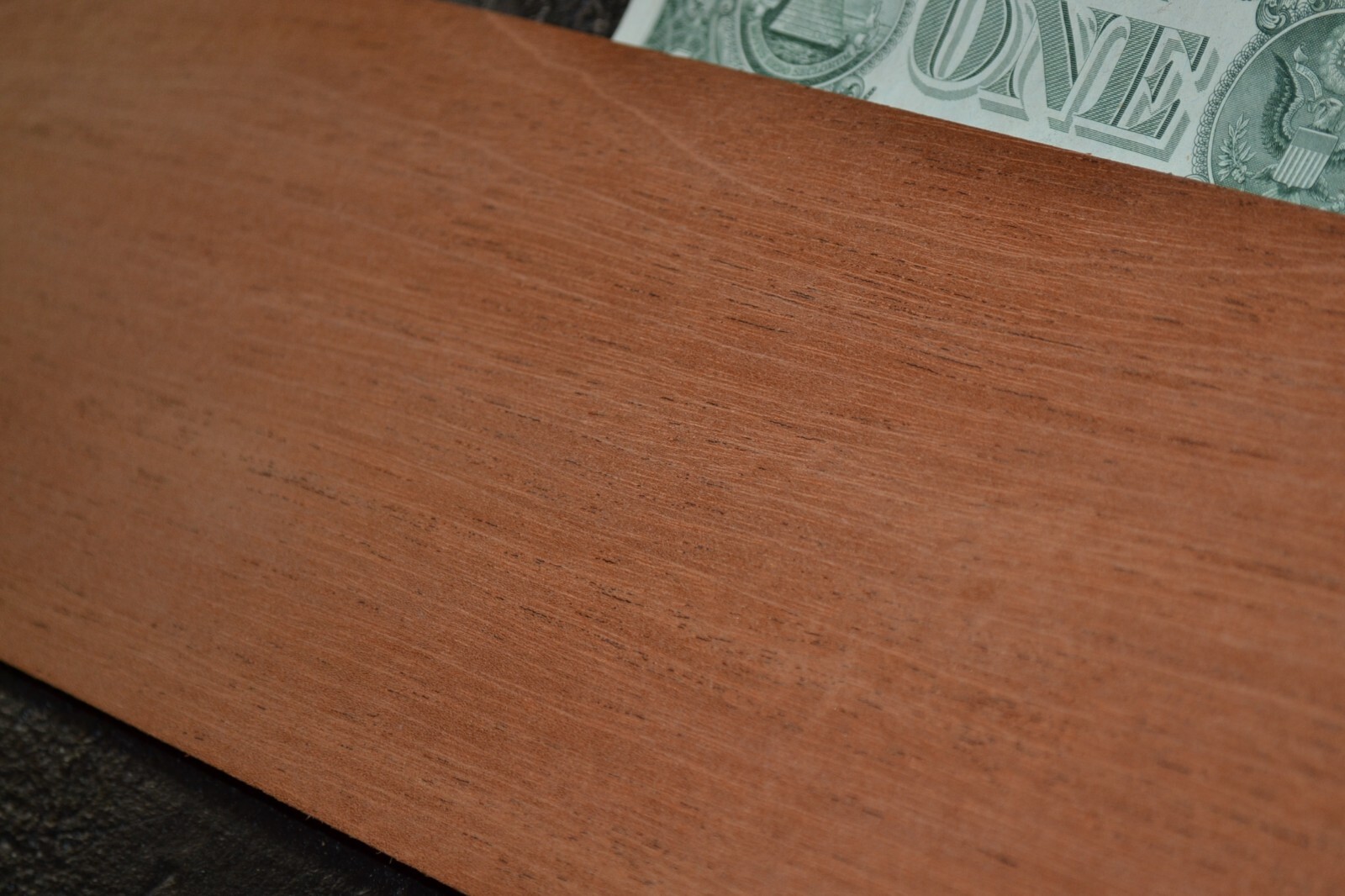 Honduran Mahogany Raw Wood Veneer Sheet 4.5 x 76 inches 1/42nd 4495-36