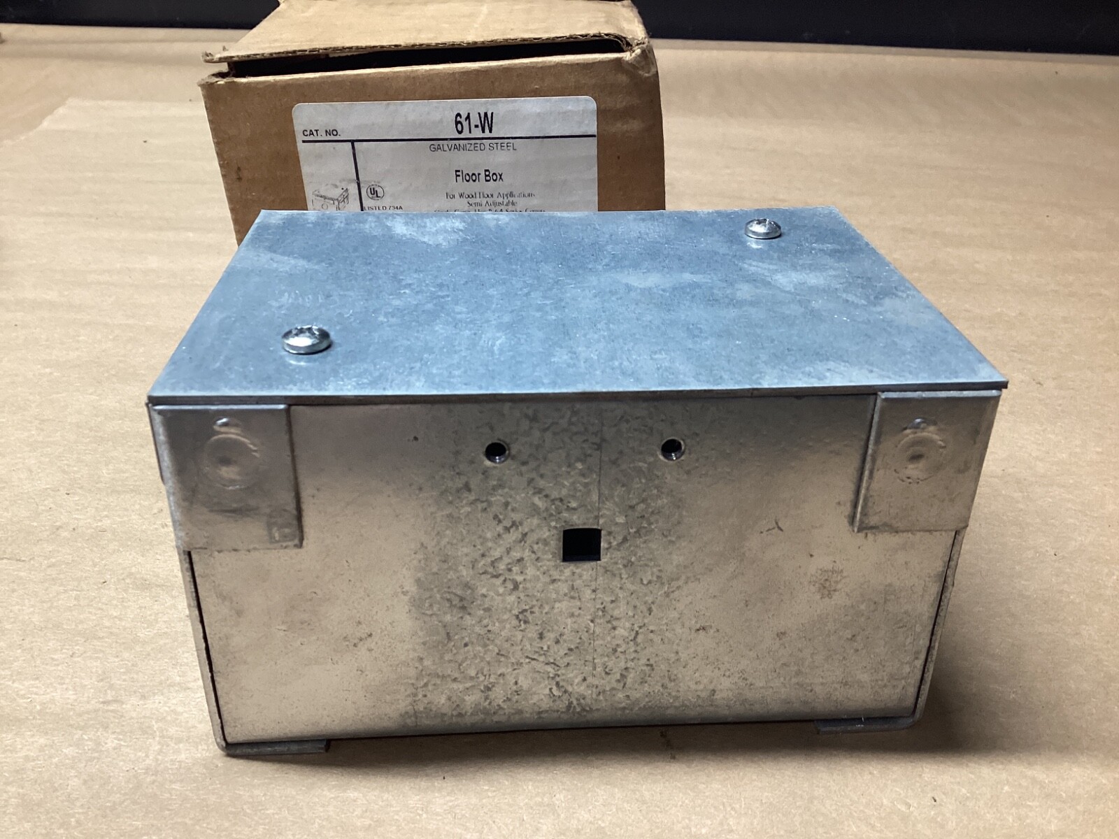 Steel City 61-W Galvanized Steel FLOOR BOX #123F125PR6*CO