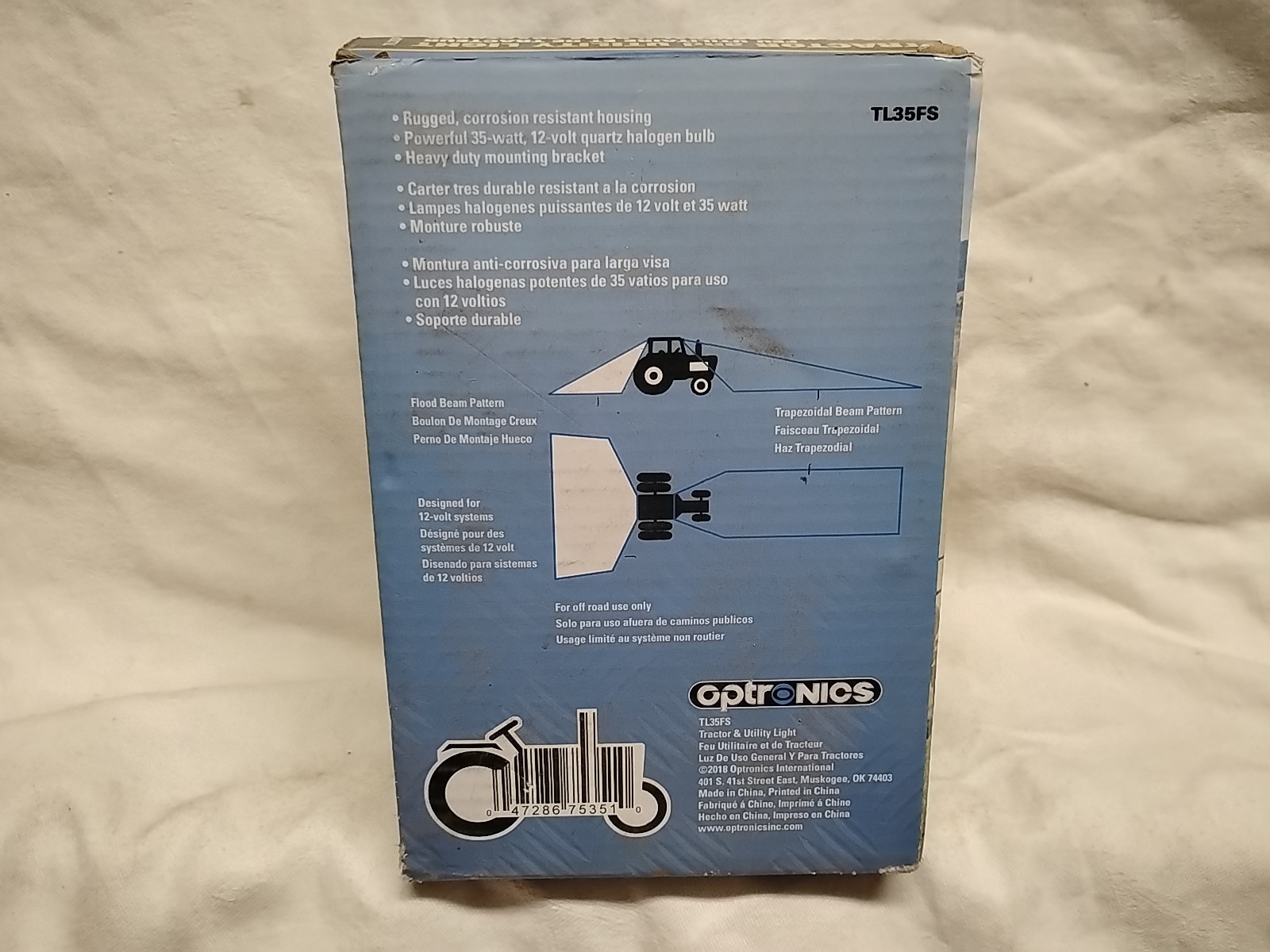 Optronics TL35FS Tractor and Utility Flood Light 3 X 5 Rectangular NOS