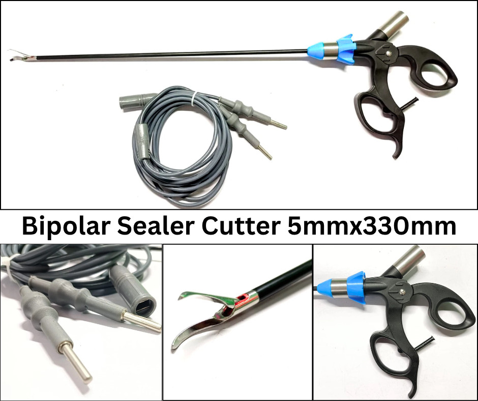 2PCS Laparoscopic Bipolar Sealer Cutter Grasper 5mmx330mm Instrument CE Approved