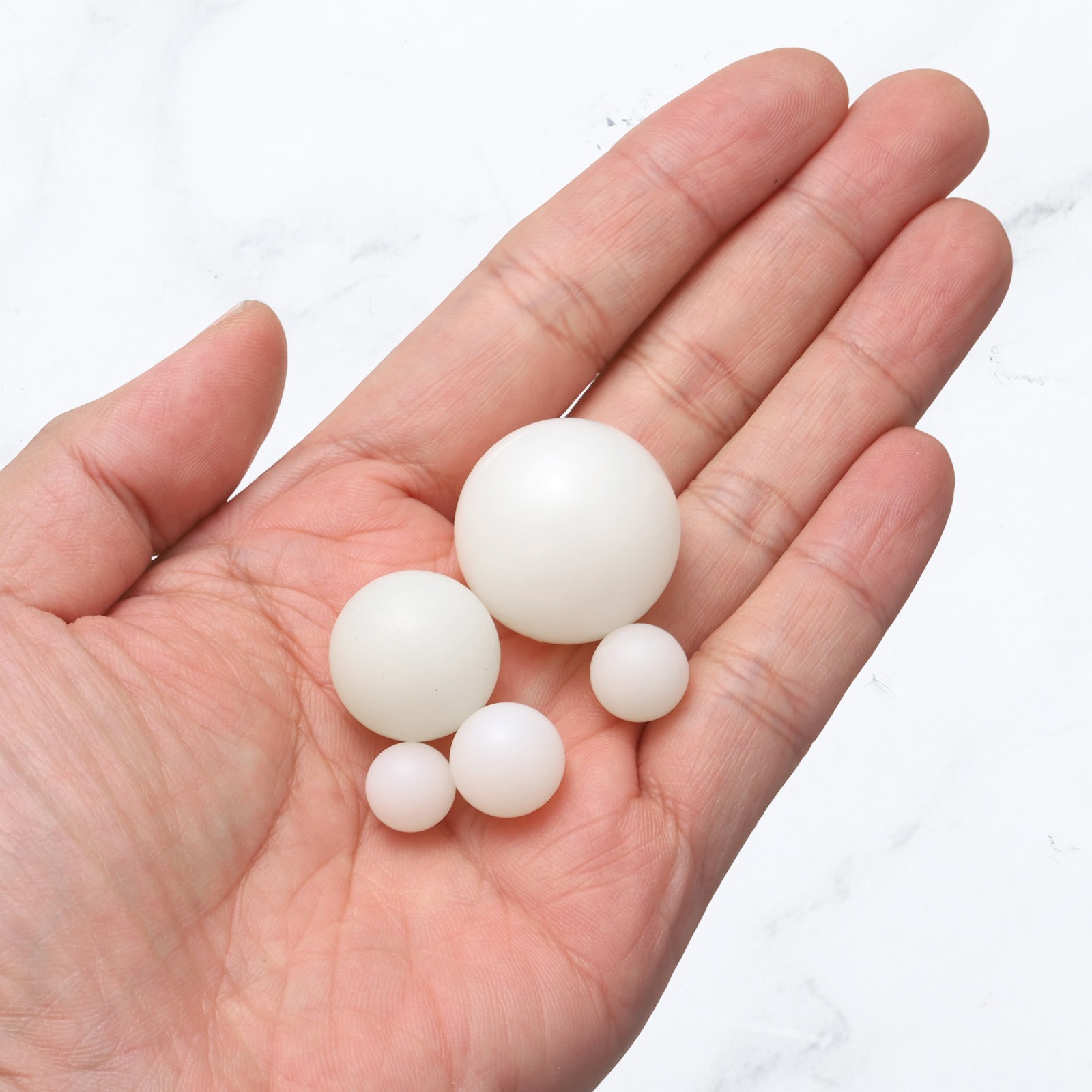 100-Pack Nylon Solid Plastic Balls, 0.24In(6mm) Precision Bearing Ball