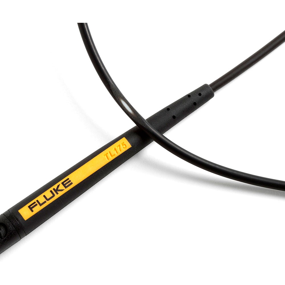 Fluke TL175 Patented TwistGuard Test Leads, Silicone, (0.75″ – 0.16″) Probe Tips