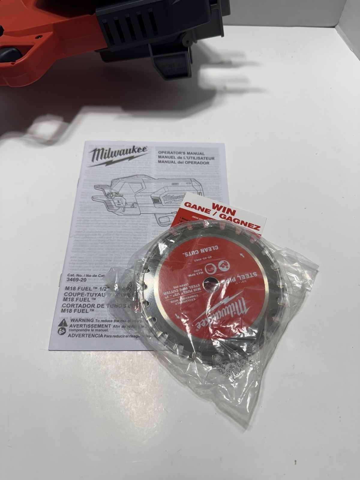 MILWAUKEE 3469-20 M18 FUEL 1/2″-1″ STEEL PIPE CUTTER (TOOL-ONLY)