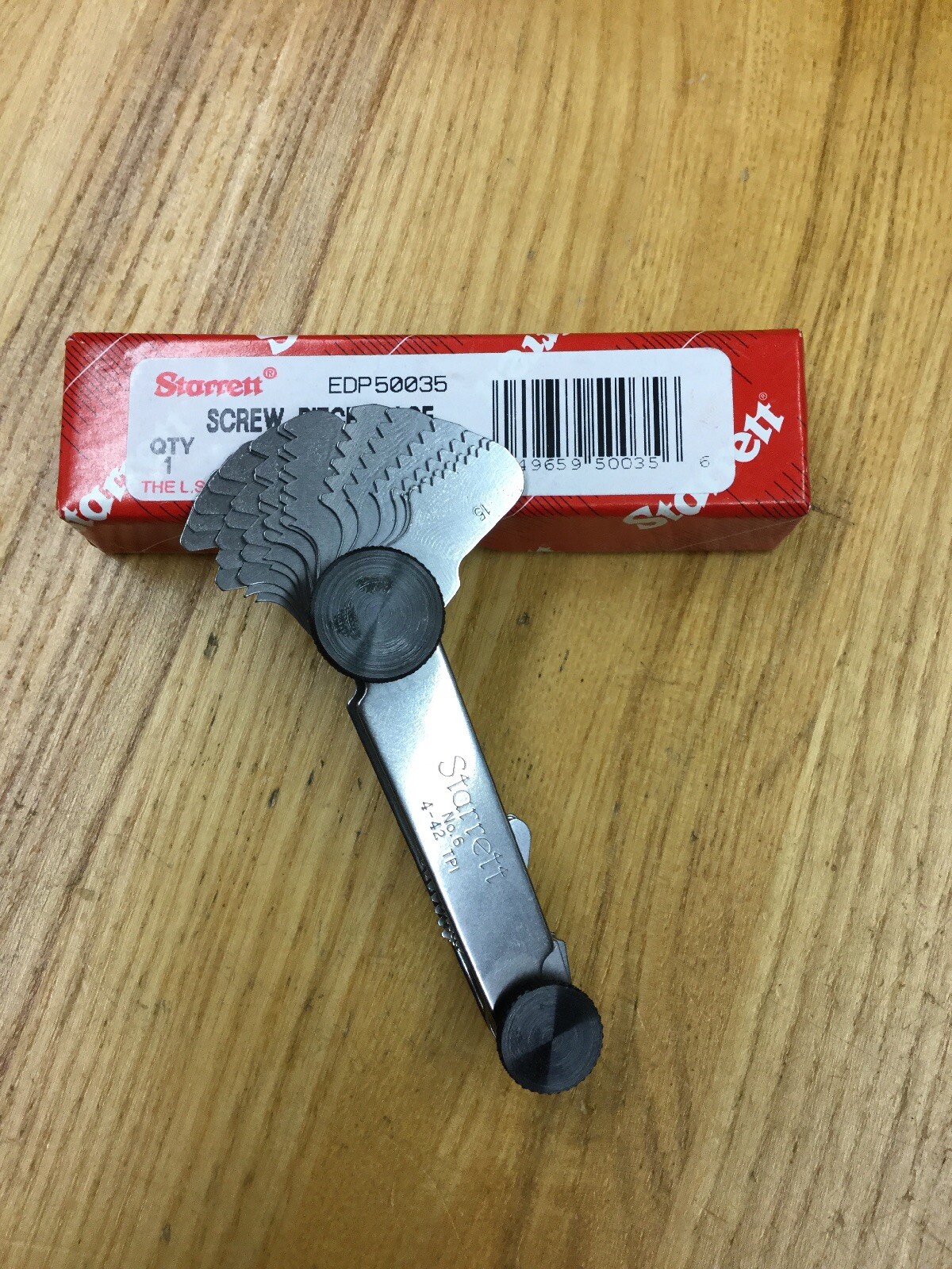 STARRETT 6 50035 SCREW PITCH GAGE NEW